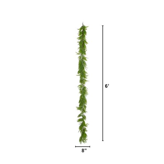 6ft. Artificial Real Touch Cedar Garland